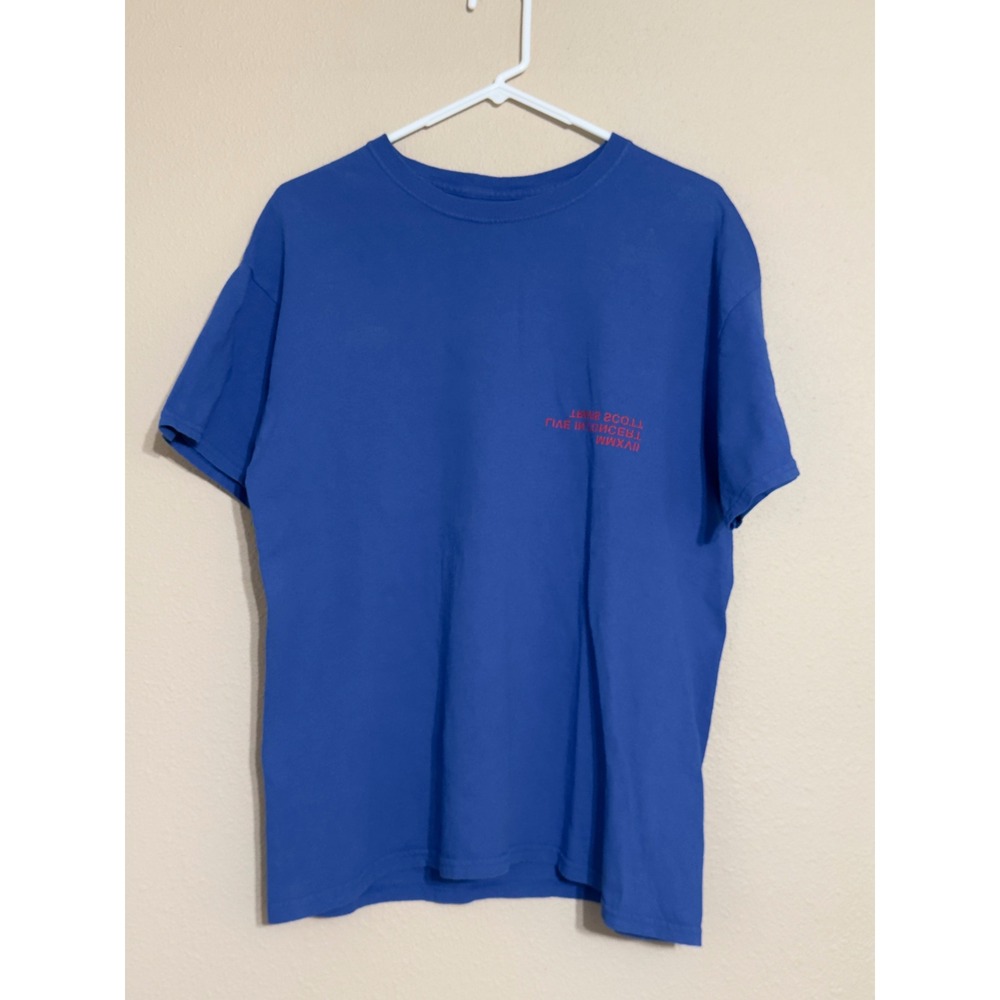 Travis Scott Birds Eye View Tour T-Shirt Blue 2017 Cactus Jack Large